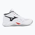 Scarpe da pallavolo Mizuno Wave Momentum Pro Mid white/black/fiery red 2