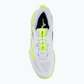 Scarpe da pallavolo Mizuno Wave Momentum Pro white/lightning yellow/dazzling blue 5