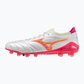 Scarpe da calcio Mizuno Morelia Neo IV Beta Japan FG white/pink tetra/fuchsia purple