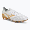 Scarpe da calcio Mizuno Morelia Neo IV Beta Elite FG white/mp gold/cool gray 3c