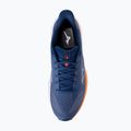 Scarpe da corsa uomo Mizuno Wave Skyrise 7 estate blue/white/coral rose 5