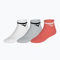 Calze Mizuno Training With Line white/cloudspace/lava orange 8
