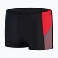 Boxer da bagno Speedo Dive nero/rosso/tortora per uomo 4