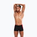 Boxer da bagno Speedo Dive nero/rosso/tortora per uomo 5