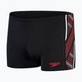 Boxer da bagno Speedo Tech Panel uomo nero/rosso/bianco 4