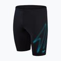 Speedo Hyper Boom Logo Placement bambini jammer nuoto nero / bullone 4