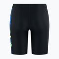 Speedo jammer da nuoto per bambini Allover Panel Jammer nero / blu flame / giallo brillante / verde 2