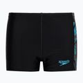 Speedo HyperBoom Placement - costume da bagno per bambini nero/bullone/tortora