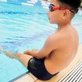 Speedo Medley Logo pantaloncini da bagno da bambino in vero blu/spritz 9