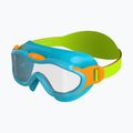 Speedo Sea Squad Maschera da nuoto per bambini Jr azzurro/verde fluo/arancio fluo/chiaro 6