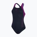 Speedo Hyperboom Splice Flyback costume intero donna true navy/berry/miami lilac 4