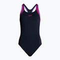 Speedo Hyperboom Splice Flyback costume intero donna true navy/berry/miami lilac