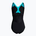 Speedo Plastisol Laneback costume intero donna nero/acquario/lilla di Miami 2