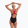 Speedo Plastisol Laneback costume intero donna nero/rosso/bianco 6