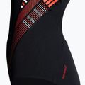 Speedo Plastisol Laneback costume intero donna nero/rosso/bianco 4