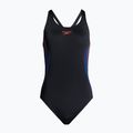 Speedo Placement Muscleback - costume intero da donna nero/rosso/fedroma blu