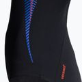 Speedo Placement Muscleback - costume intero da donna nero/rosso/fedroma blu 4