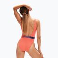 Costume intero Speedo Belted Deep U-Back donna soft coral/miami lilac/ammonite 6