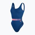 Costume intero Speedo Belted Deep U-Back donna ammonite/soft coral/miami lilac 4