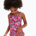 Speedo Learn To Swim Printed Frill Thinstrap rosa ciliegia/dolce taro/elio costume intero per bambini 5