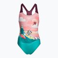 Costume da bagno intero per bambini con stampa digitale Speedo chockaberry/corallo