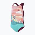 Costume da bagno intero per bambini con stampa digitale Speedo chockaberry/corallo 3
