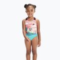 Costume da bagno intero per bambini con stampa digitale Speedo chockaberry/corallo 4
