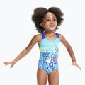 Speedo Costume da bagno intero per bambini con stampa digitale cobalto/azzurro/bianco 4