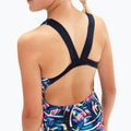 Speedo Digital Allover Leaderback tr navy/nero/blu fuoco costume intero per bambini 6