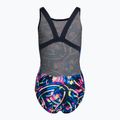Speedo Digital Allover Leaderback tr navy/nero/blu fuoco costume intero per bambini 2