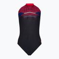 Speedo costume intero da donna Digital Placement Hydrasuit nero/rosso/fantasia/blu croma
