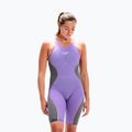 Costume da bagno Speedo Fastskin donna LZR Pure Intent Openback Kneeskin miami lilac/usa charcoal 3