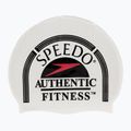Cuffia Speedo in silicone stampato bianco/nero/rosso Speedo