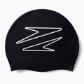 Speedo Cuffia in silicone stampato nero/bianco 3
