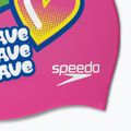 Cuffia Speedo Printed Silicone Junior viola rosa/azzurro/giallo brillante 4