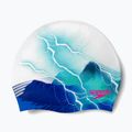 Cuffia Speedo Digital Printed thunderbolt bianco/blu 3
