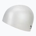 Cuffia Speedo Plain Moulded in silicone bianco perlato 2