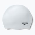 Cuffia Speedo Plain Moulded in silicone bianco perlato 5