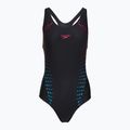 Costume da bagno intero da donna Speedo Allover Panel Laneback black/purple