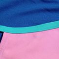 Costume intero Speedo Solid Tie Back rosa/blu per donna 3