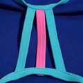 Costume intero da bambino Speedo Solid Lane Line Back rosa/blu 2