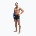 Speedo Uomo Allover Digi V-Cut Aquashort boxer da bagno nero/blu 11
