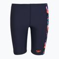 Jammer da nuoto per bambini Speedo Allover Panel Jammer navy/true cobalt/volcanic orange/hypersonic blue