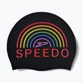 Cuffia Speedo in silicone stampato con orgoglio arcobaleno 2