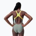 Costume intero Speedo Zip Colorblock soft olive donna 2