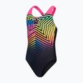 Speedo Digital Placement Splashback, costume intero da bambino nero/limone driz/rosa flare/cobalto vero 2