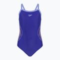 Speedo Platisol Placement Thinstrap Muscleback costume da bagno intero per bambini true cobalt/curious blue