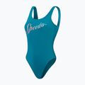 Costume intero Speedo donna Logo Deep U-Back peacock/pumpkin spice/blu marino 2