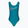 Costume intero Speedo donna Logo Deep U-Back peacock/pumpkin spice/blu marino