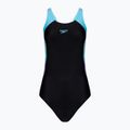 Speedo Colourblock Splice Muscleback - costume intero donna nero/viola/picton blu